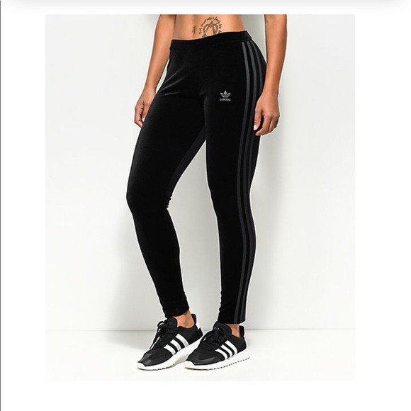 velvet adidas leggings